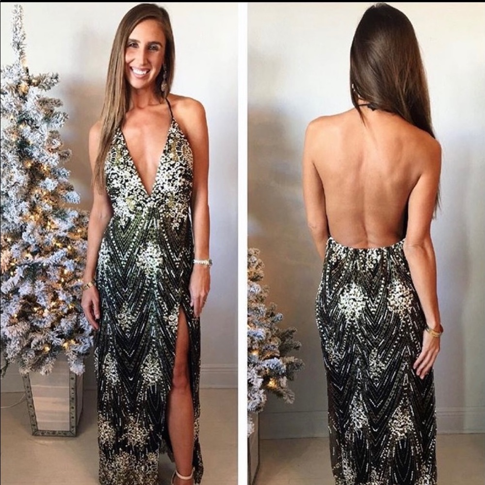 Formal Long Sequin Dress